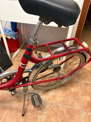 Bicicleta Rabasa Derbi Roja  Finales de años 60