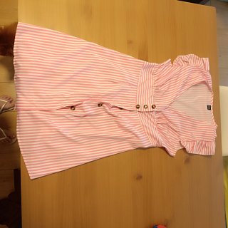 Vestido SHEIN rayas rosa y blanco Talla L