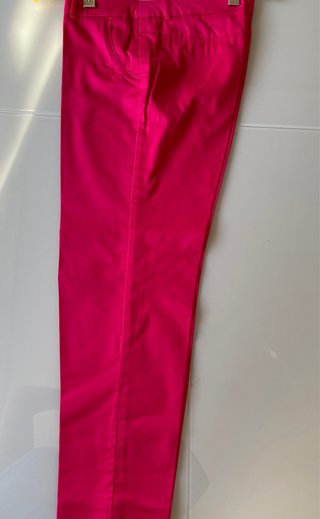 Pantalón chino rosa mujer