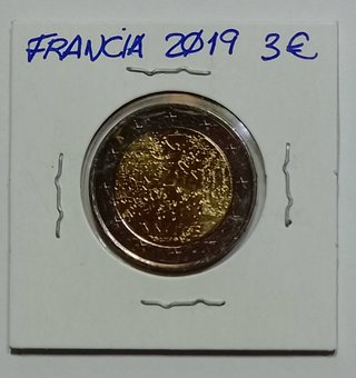 2 Euros Francia 2019 Muro Caído