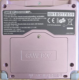 Nintendo Game Boy Advance SP Rosa