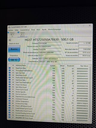 Disco Duro 2.5 HGST 500GB SATA