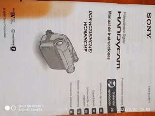 CAMARA, VÍDEO - SONY, HANDYCAN, 20XOPTI, BATER ACC