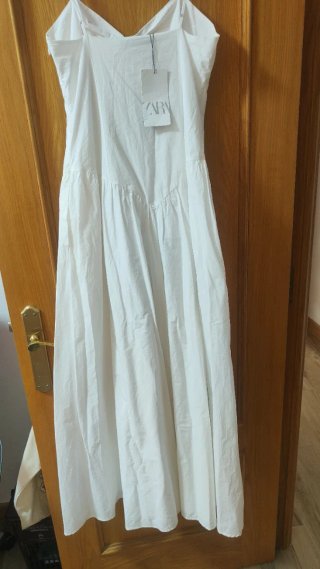 Vestido largo blanco tirantes