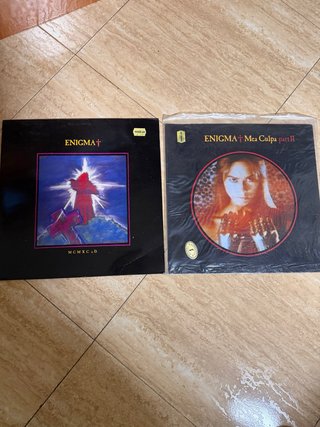 2 Vinilos Enigma MCMXC a.D. y Mea Culpa