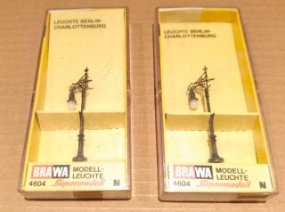 2 Farolas Maqueta Tren BRAWA 4604 N
