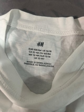 Camiseta H&M Manga Larga Talla M