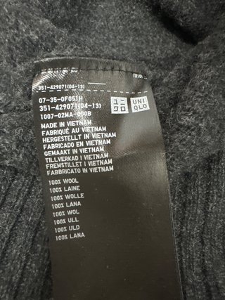 Jersey Uniqlo Gris Hombre