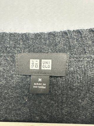 Jersey Uniqlo Gris Hombre