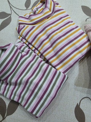 Set 4 magliette collo alto bambina