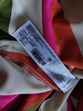 Vestido Mango Largo Estampado Verano