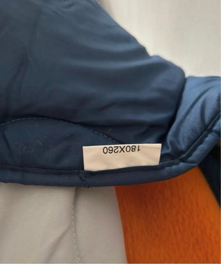 Edredón reversible gris poliéster