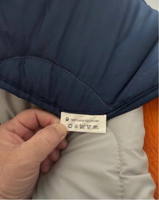 Edredón reversible gris poliéster