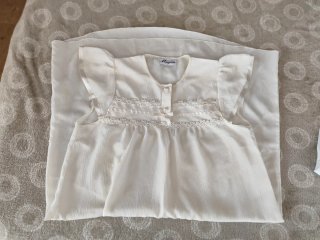 Lote camisón y bata comunión blanco