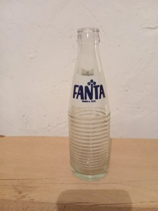 Lote 4 Bottiglie Antiche: Fanta, Brandy, Anis, San