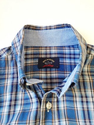 Camisa Paul & Shark cuadros azul multicolor