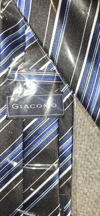Corbata Giacomo Nueva Rayas Azul Negro