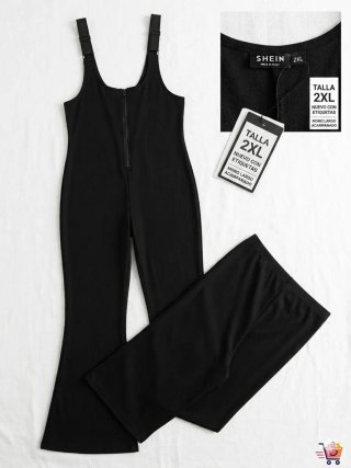 Mono largo negro SHEIN Talla 2XL acampanado