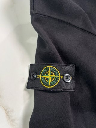 Sudadera Stone Island Negra con Cremallera