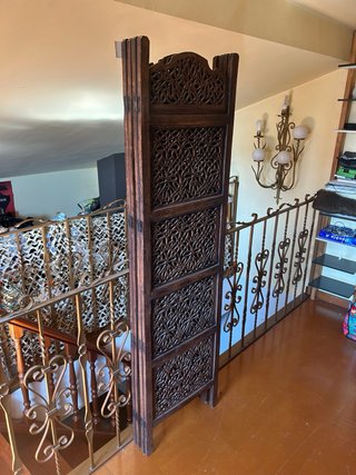 Biombo 4 piezas madera
