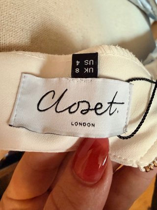 Vestido Closet London Rayas Azules y Blancas
