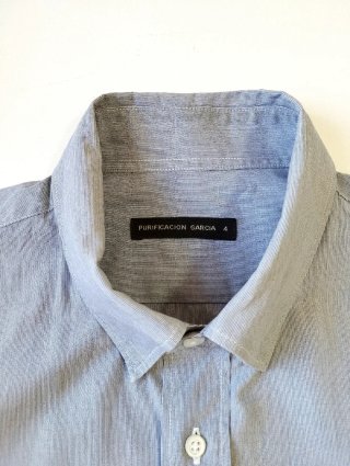 Camisa Rayas Purificación García Gris