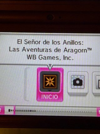 Juego Nintendo DS Aragorn's Quest