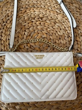 Bolso Victoria's Secret Blanco Dorado