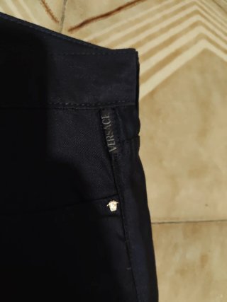 Versace Pantaloni Blu Uomo taglia 49
