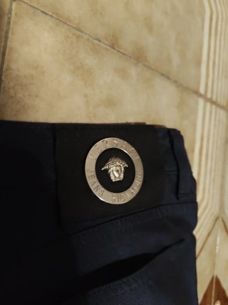 Versace Pantaloni Blu Uomo taglia 49