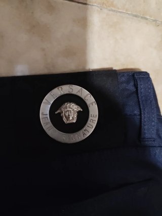Versace Pantaloni Blu Uomo taglia 49