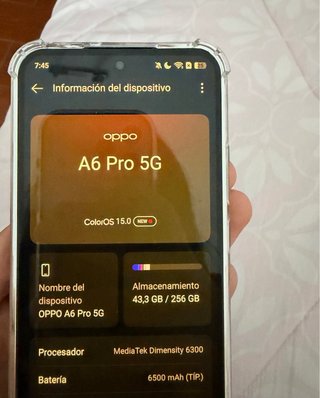Oppo A6 Pro 8+256GB Azul Oscuro