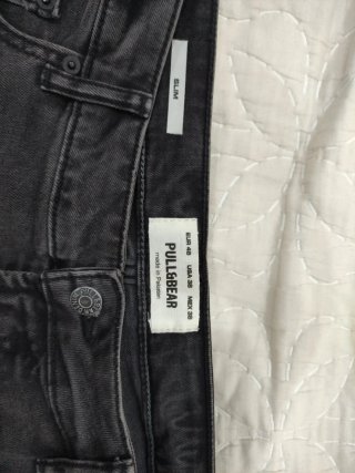 Vaqueros Slim PULL&BEAR Talla 48 Negro