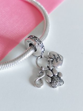 CHARM HUELLA PERRO GATO COLGANT INFIN PANDORA CAJA