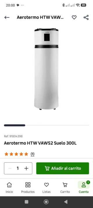 Aerotermo HTW VAWS2 Suelo 300L