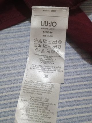 Maglia Liu Jo donna borgogna