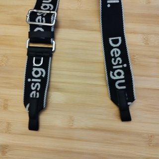 Correa Desigual Negra y Blanca Original