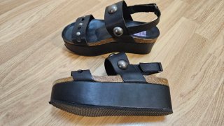 Sandalias YOOJOU Plataforma Negra Talla 38