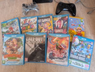 Consola Wii U + mandos + juegos