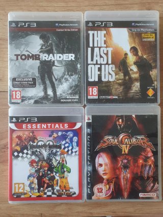 Pack 4 Juegos PS3: Tomb Raider, The Last of Us, Ki