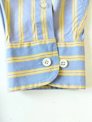 Camisa de rayas Barbour azul y amarilla