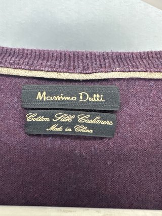 Jersey Massimo Dutti Morado Hombre