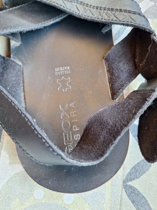 Sandalias Geox Negras Piel