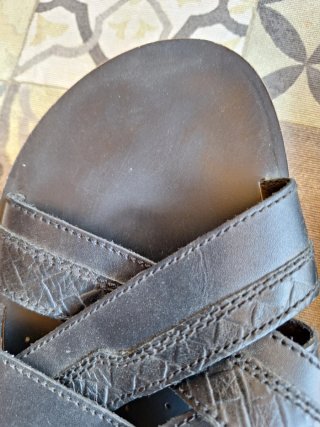 Sandalias Geox Negras Piel