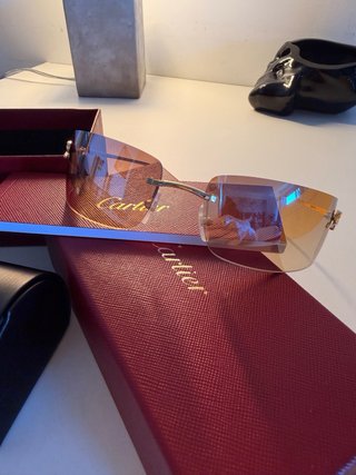 Occhiali da sole Cartier donna dorati e marroni