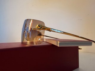 Occhiali da sole Cartier donna dorati e marroni