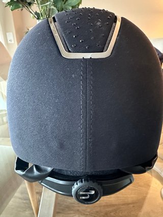 Casco Equitación Negro Brillante Horze Niña