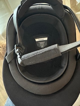 Casco Equitación Negro Brillante Horze Niña