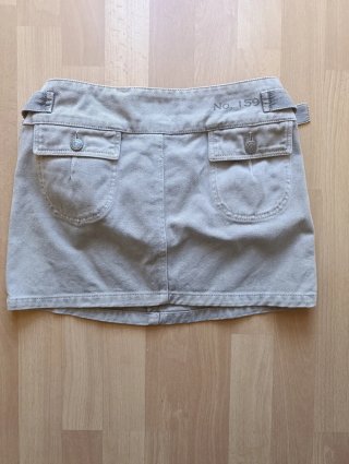 Falda Zara TRF beige safari Talla S