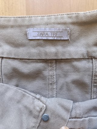 Falda Zara TRF beige safari Talla S